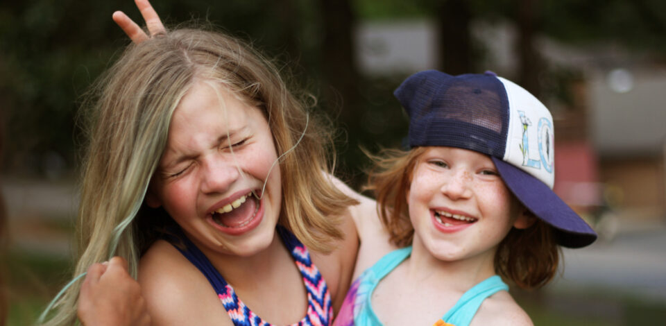 Junior Girl campers having fun at Camp Friendship in Virginia