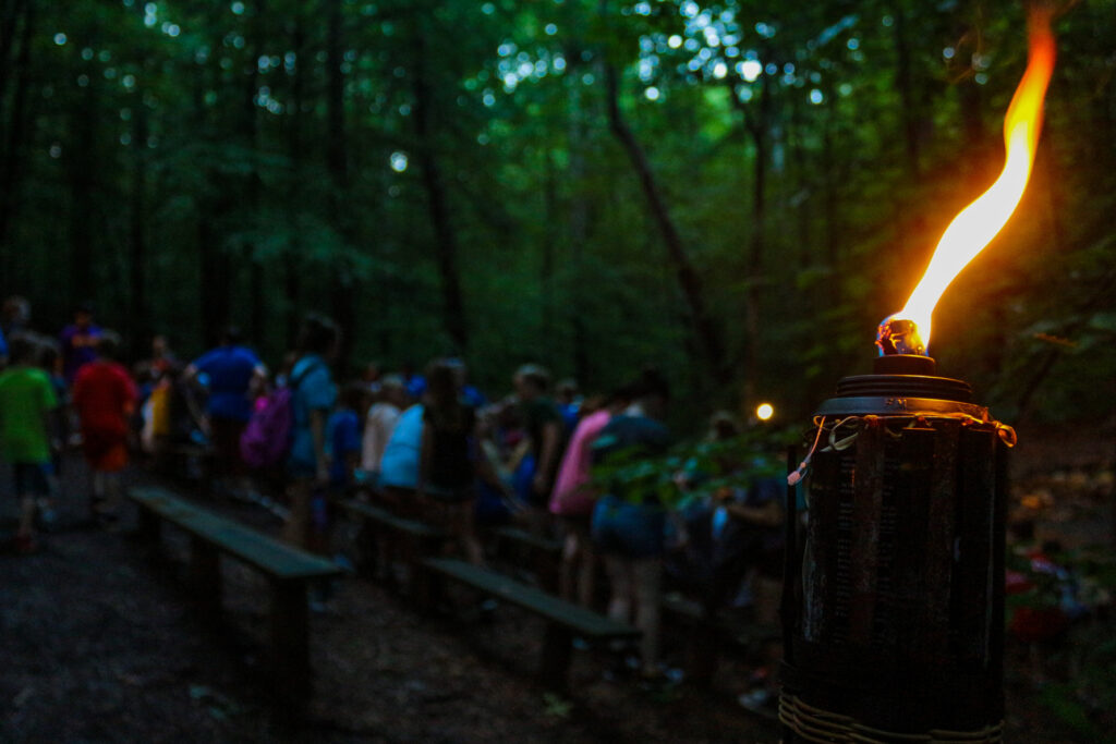 Campfire evening activity