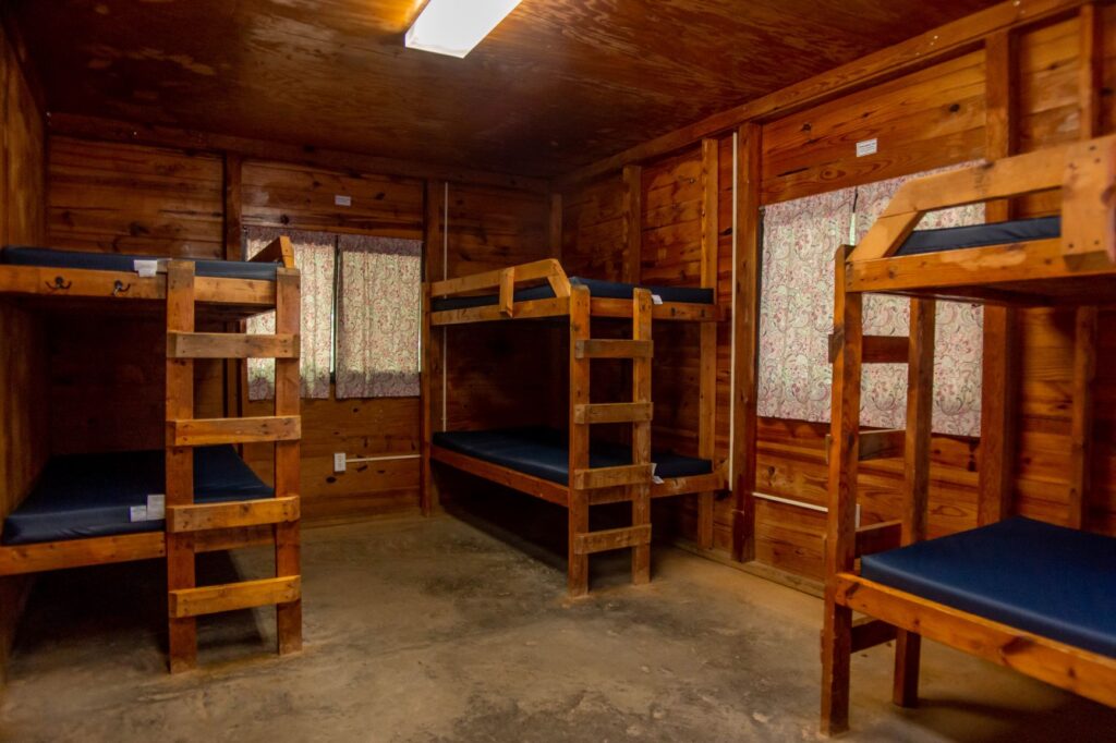 Cedar Grove cabins sleep up to 12 guests