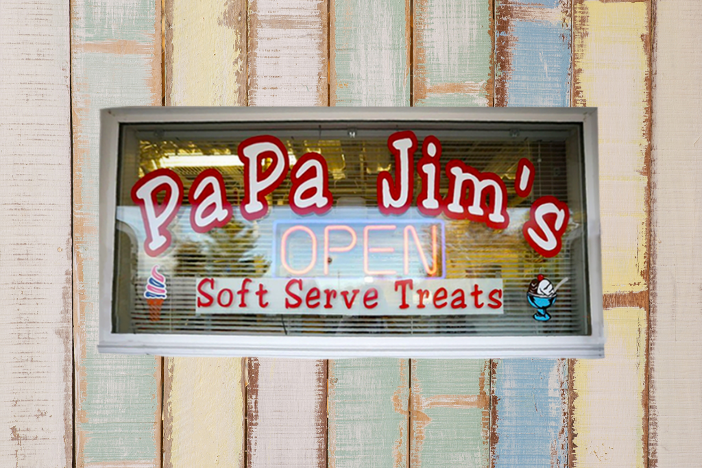 Papa Jim's Soft Serve logo