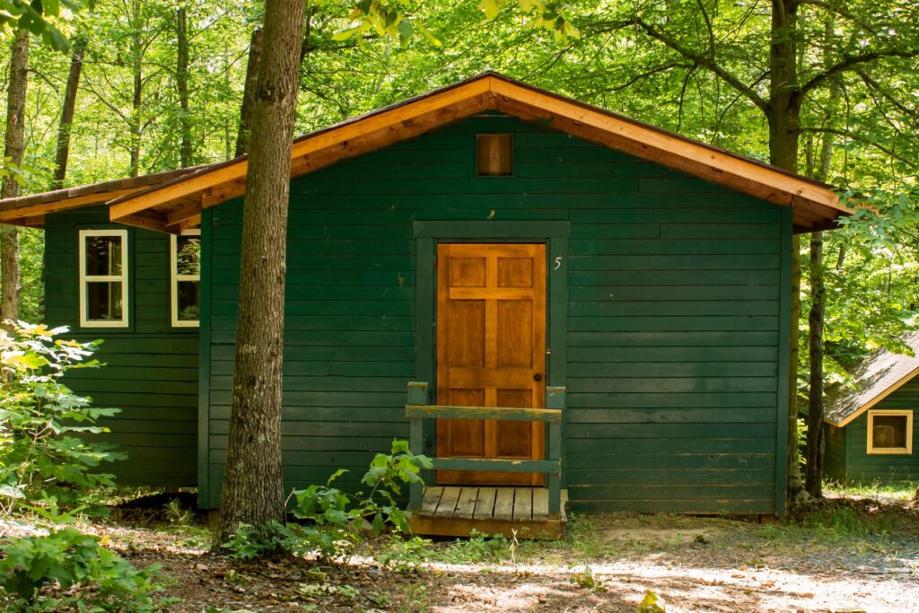 Pine Grove cabins available to rent at Camp Friendship