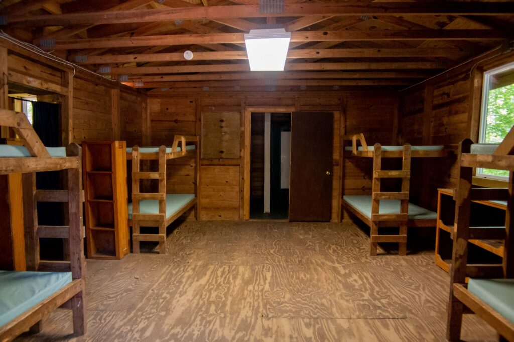 Pine Grove cabins sleep up to 10 guests